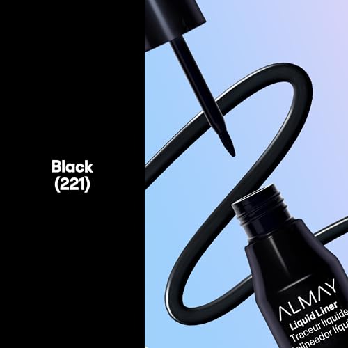 Almay Precision Tip Liquid Eyeliner Black - 16HR Water-Resistant
