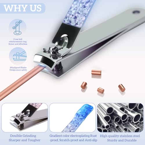 7-in-1 Stainless Steel Manicure Pedicure Kit with Case