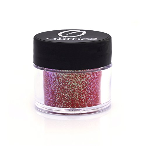 GLITTIES - Fiesta - Cosmetic Grade Extra Fine (.006") Loose Glitter Powder Safe for Skin! Perfect for Makeup, Body Tattoos, Face, Hair, Lips, Soap, Lotion, Nail Art - (10 Gram Jar)