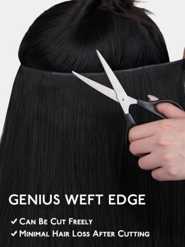WENNALIFE 18'' Tape In Weft Hair Extensions - Light Blonde Remy Hair
