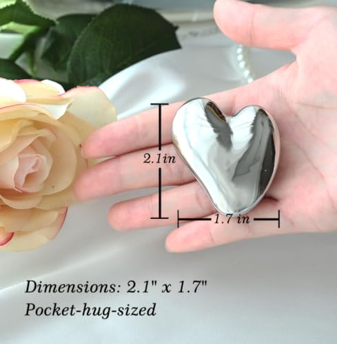 Heart Shaped Compact Mirror - Elegant Bridesmaid Gift | Premium Metal