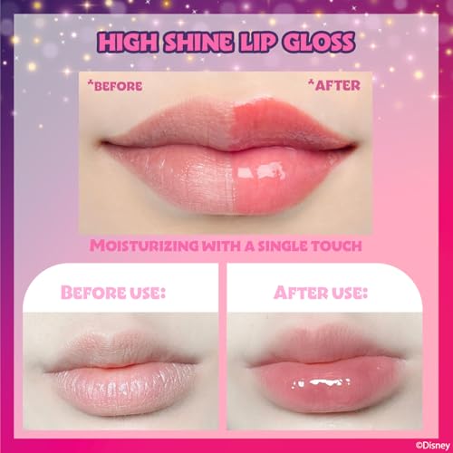 Townley Girl Disney Princess 12-Piece Flavored Kids Lip Gloss Set