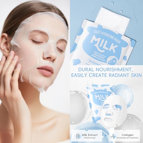 Milk Skincare Set for Teens Girls 12-Piece Kit with Cleanser & Moisturizer