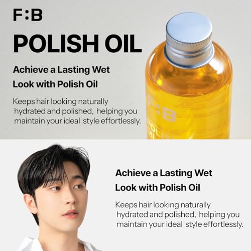 Wet Hair Polish Oil for Men - Sleek Look & Lightweight Hold