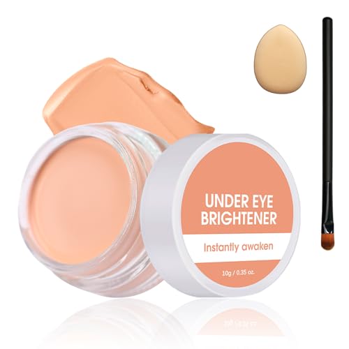 Under Eye Brightener Concealer with Puff & Pen - Waterproof
