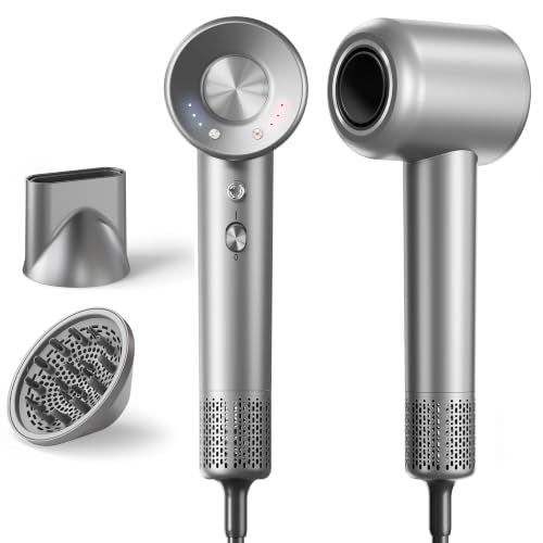 High-Speed Ionic Hair Dryer with Magnetic Diffuser – Fast Drying & Frizz Control