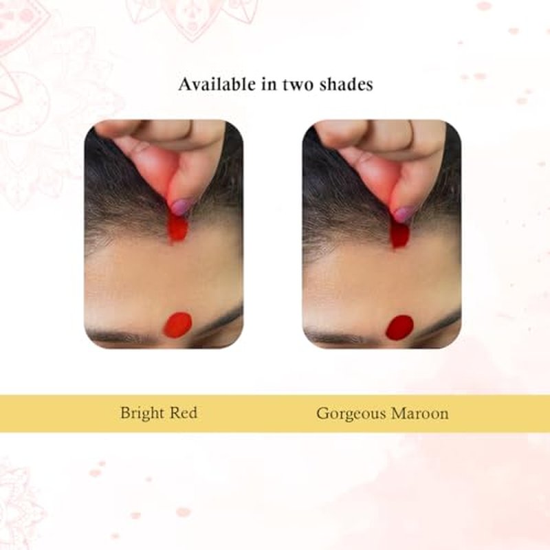 Keya Seth 100% Natural Sindoor Dust Maroon - 3g Pack of 2