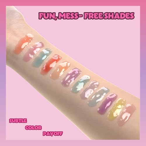 Minnie Mouse Plant Based Lip Gloss Set - 12 Pack Girls Makeup