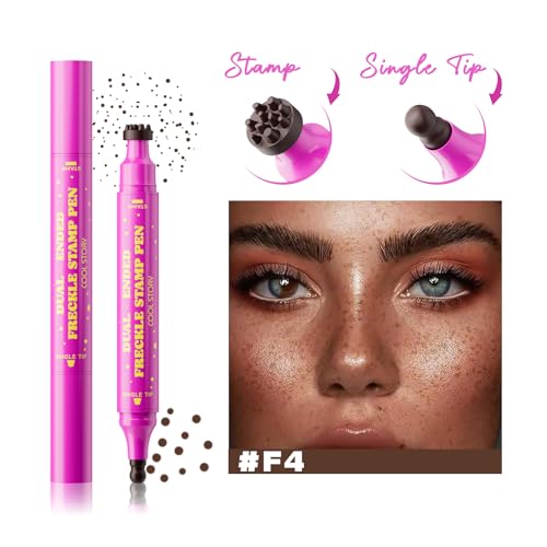 Dual-Ended Freckle Stamp Pen - Waterproof Freckle Makeup in Deep Chocolate Brown