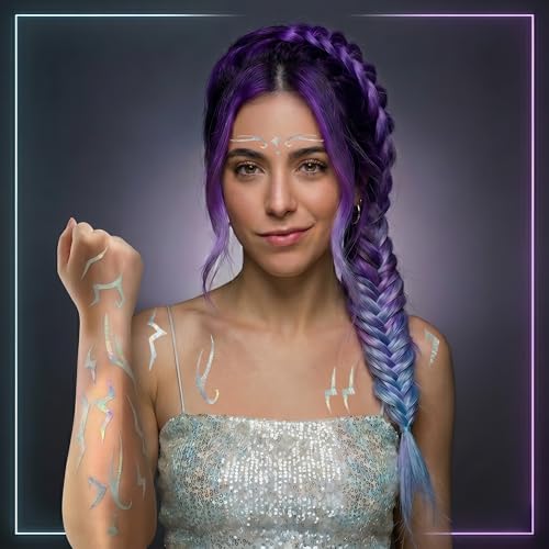 Holographic Demon Mark Temporary Tattoos – 100PC Korean Style