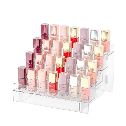 4-Tier Acrylic Nail Polish Organizer Rack