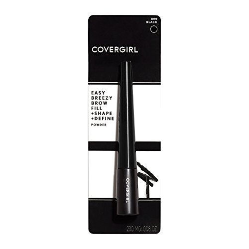 COVERGIRL Easy Breezy Brow Fill Powder Eyebrow Makeup, Black