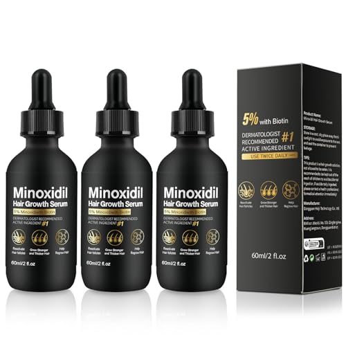 5% Minoxidil Hair Growth Serum for Men and Women - Thicker, Fuller Hair