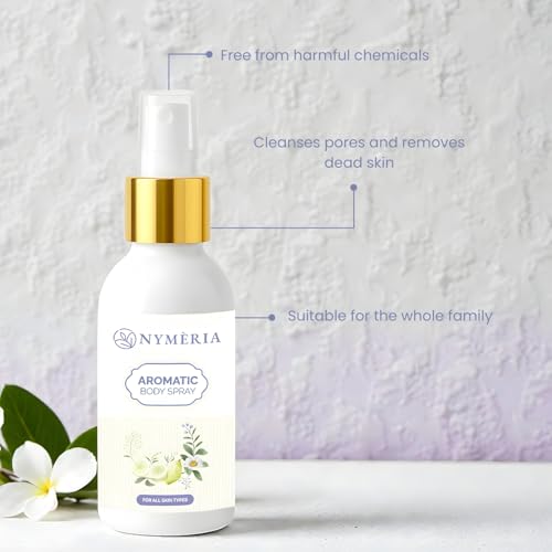 NYMERIA Lavender Aromatic Body Mist with Botanical Oils – Hydrating, Quick-Dry 3.4 fl oz (100 ml)