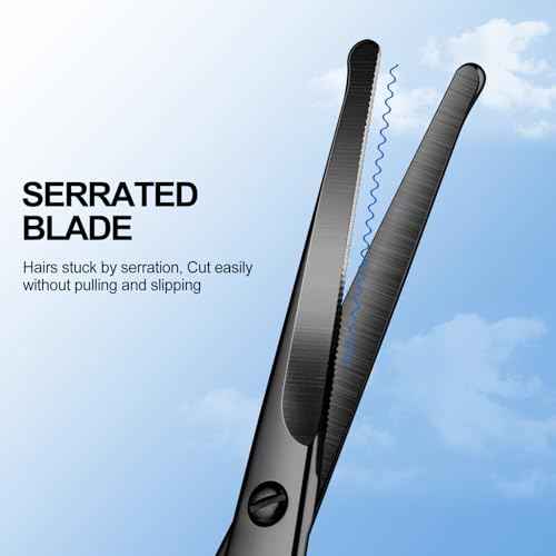 4.1inch round-headed stainless steel small scissors, suitable for trimming facial hair, nose hair, eyebrows, eyelashes, beards, personal care and salon beauty salons (black)