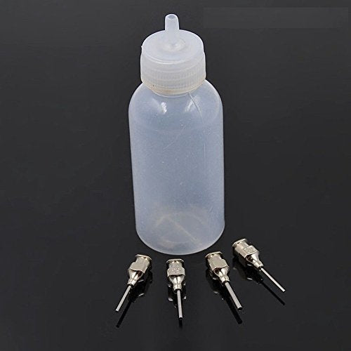 Henna Applicator Bottle 1oz with 4 Stainless Steel Tips
