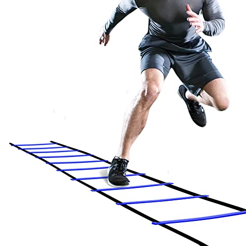 GHB Pro Agility Ladder 2 Pack Agility Training Ladder Speed 12 Rung 20ft with Carrying Bag