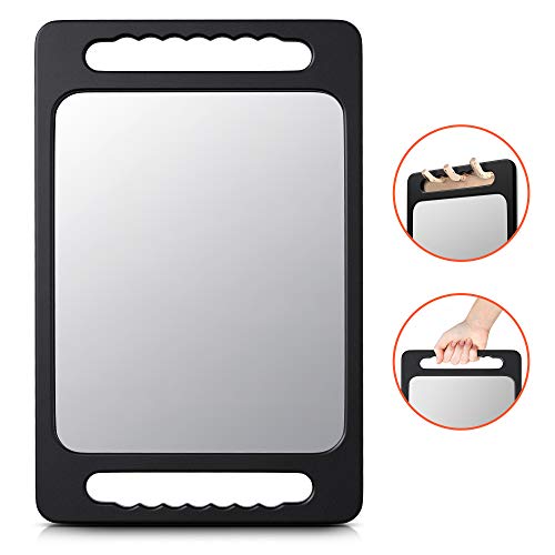 TASALON Double Handle Barber Hand Mirror | Unbreakable Large