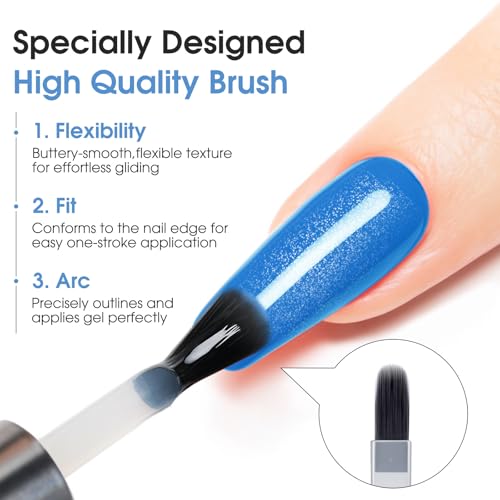 ROSALIND Blooming Gel and Glitter Top Coat Set - 11ml