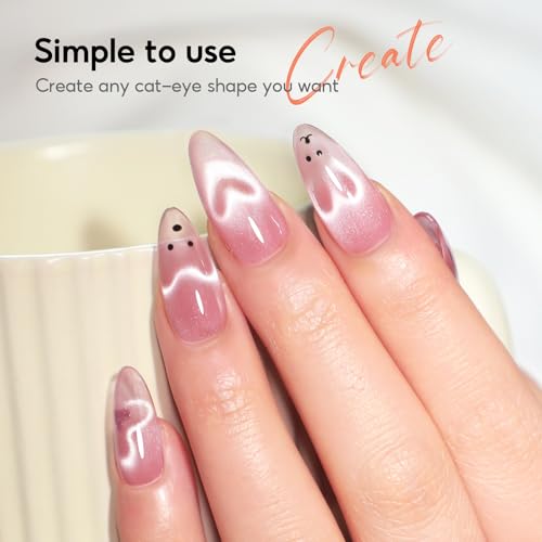 Cat Eye Magnet Set for Nails, 10pcs Magnetic Pen Kit
