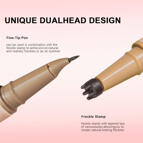 Dual-Ended Freckle Pen & Stamp - Waterproof, Long-Lasting (2 Pack)