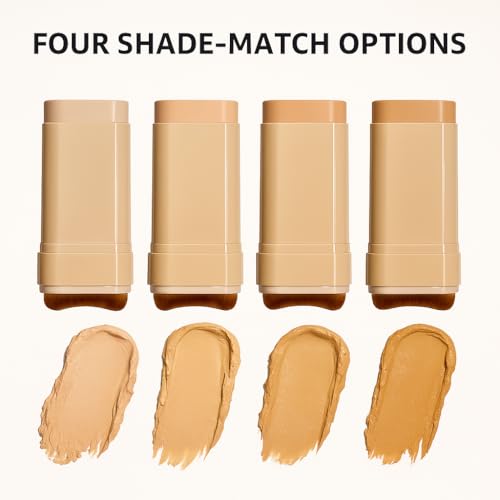 Flawless Foundation Stick with Built-in Brush – Full Coverage Concealer