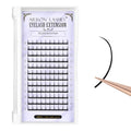 Arison Lashes Spiky Eyelash Extension Premade Wispy Lashes Volume Fairy 1 Root Lash Extension(Spiky-D-8-15)