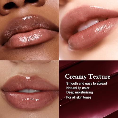 Wugbc Tinted Lip Balm - Hydrating Black Lipstick, 2 Pack