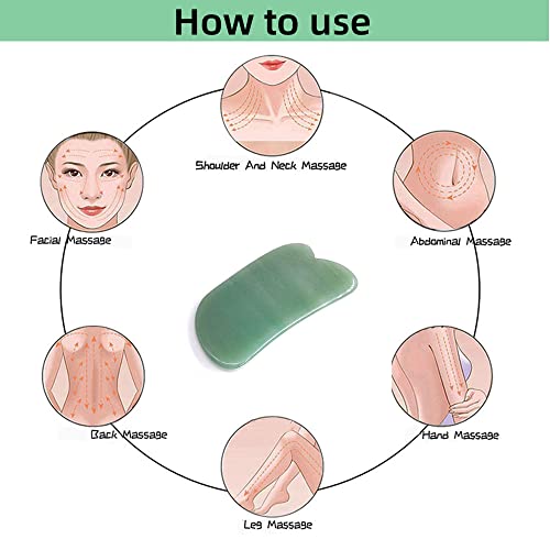 TOP SEWING Gua Sha Massage Tools Jade Manual Stick Deep Tissue Natural Facial Tool for Full Body Meridian Pain Relief