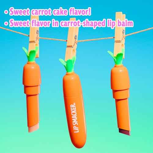 Lip Smacker Carrot Lip Balm, Moisturizing & Nourishing Lip Care, Adorable Easter-Themed Collectible, Fun & Giftable for All Ages - Carrot Cake