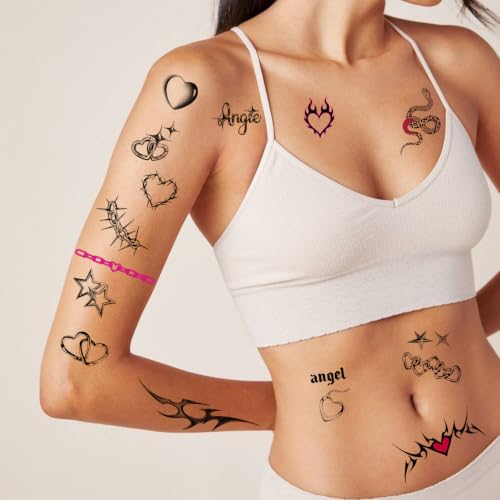 Y2K Waterproof Temporary Tattoos for Women
