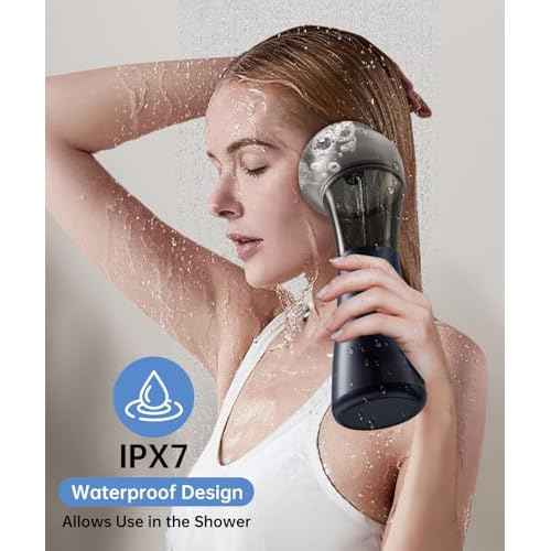 Ear Wax Removal with One-Piece Waste Tank, Ear Cleaner with Smart Temperature Sensor, Safe Silicone Edge, IPX7 & 6 Tips & 4 Modes, Christmas for Gifts for Dad Mom, Gifts for Men Women£¨Blue£©