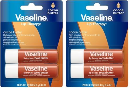 Vaseline Lip Therapy Cocoa Butter Moisturizing Stick - Pack of 2