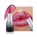 evpct Rose Red Shimmery Metallic Lipstick & Lip Liner Set 1Pcs -05