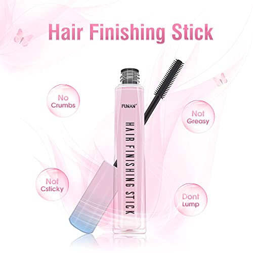 FUNAN Hair Finishing Stick 2 Pack - Flyaway Hair Tamer Wand