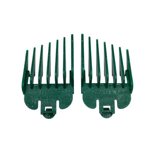 Taper King¢ç Guide Combs 2.0 ? Improved Quality, Upgraded Design for At Home Taper & Fade Haircuts ? Emerald (#3 to #8) ? Compatible with Wahl/Conair Clippers