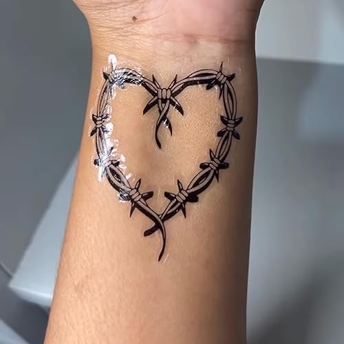Karol Temporary Tattoos 20pcs Heart Themes Waterproof