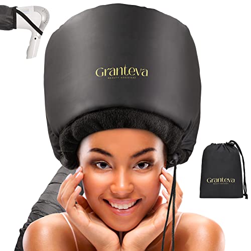 Granteva Hooded Hair Dryer with Headband - Fast Drying & Deep Conditioning