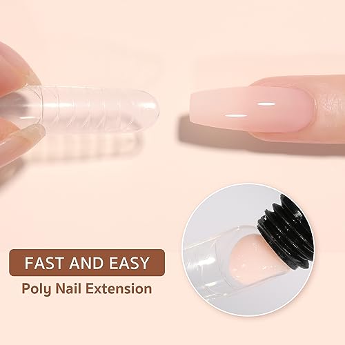 GAOY Poly Gel Nail Extension Kit - 6 Classic Builder Gel Colors