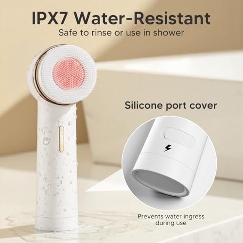 Bidirectional Rotation Facial Cleansing Brush for Women,Rechargeable Waterproof Face Exfoliator Brush for Deep Cleansing,Women Mom Her Easter Gifts