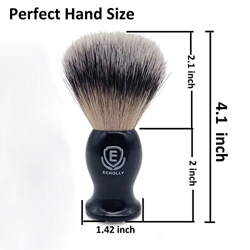 ECHOLLY Luxury Shaving Brush for Men 110x55mm Synthetic Bristle No Shedding