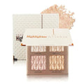 4-Color Highlighter Palette - Shimmer Bronze Contour Makeup