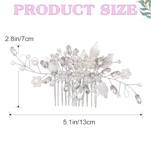 Crystal Pearl Bridal Hair Comb – Wedding Hair Accessory