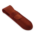 Straight Razor Case, Genuine Cowhide Leather Straight Razor Cover, Barber Straight Razor Holder, Travel Razor Case (Cognac)