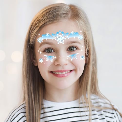 Konsait 20 Sheets Animal Face Tattoos for Kids - Tiger, Spider, Rabbit, Butterfly Designs for Boys and Girls, Fake Face Paint Tattoos Halloween Makeup Stickers Birthday Party Favors