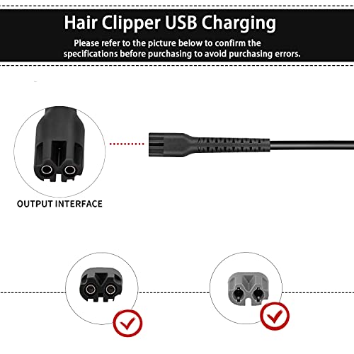 Replacement Charger Cord USB for Wahl Clipper, 3.3FT Charging Cable for Wahl Magic Senior Detailer Legend Cordless Clippers, for Finale & Vanish Shaver #8164/8173/8591/8148/8504/8171/1919