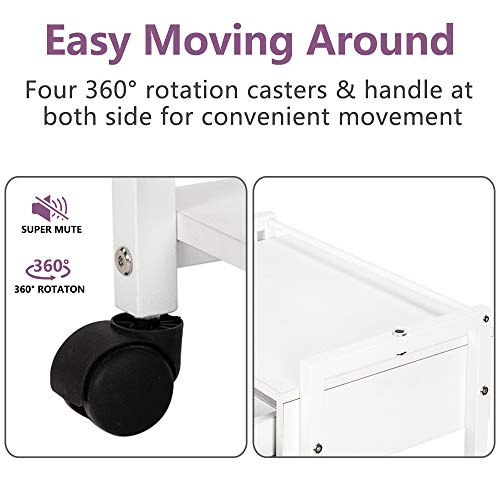 Salon Trolley Cart with Wheels - Beauty Supply Storage