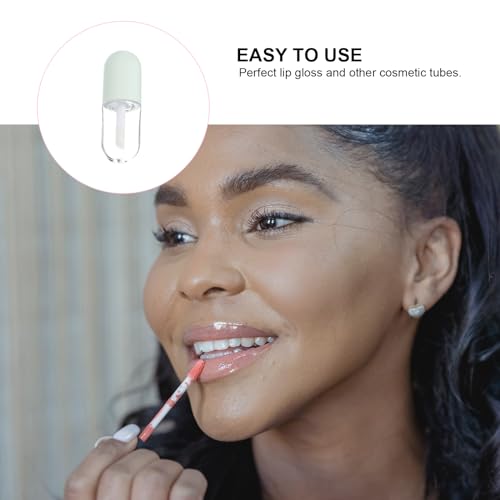 10Pcs 5ml Refillable Lip Gloss Tubes with Applicator Wands