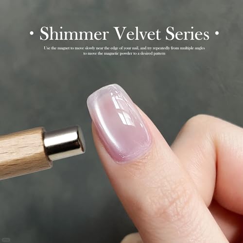 CANNI Cat Eye Gel Nail Polish Set - 8 x 9ml Magnetic Shimmer Colors