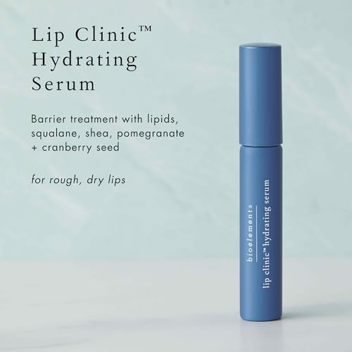 Bioelements Lip Clinic Hydrating Serum - 0.33 fl oz - Moisturize & Hydrate with Shea Butter & Squalane - Vegan, Gluten Free - Never Tested on Animals